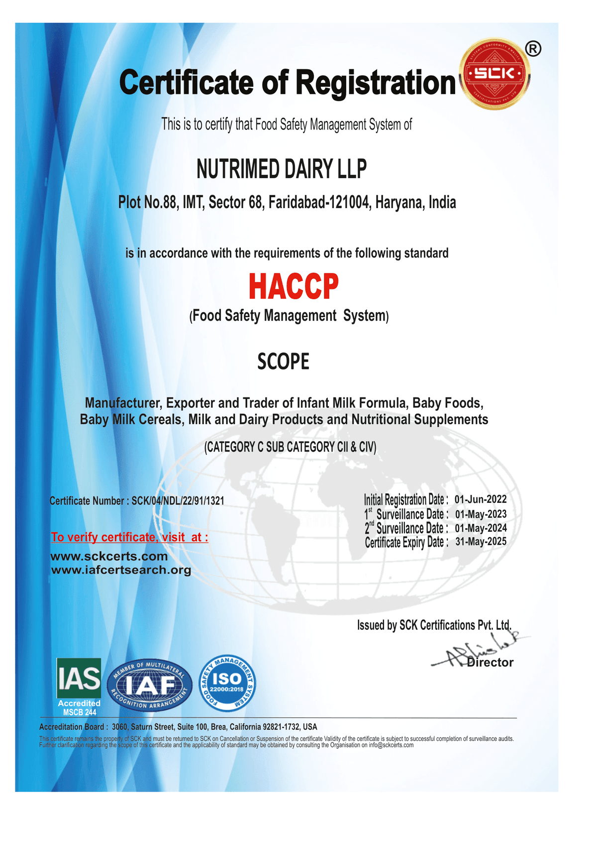 Certificate 1